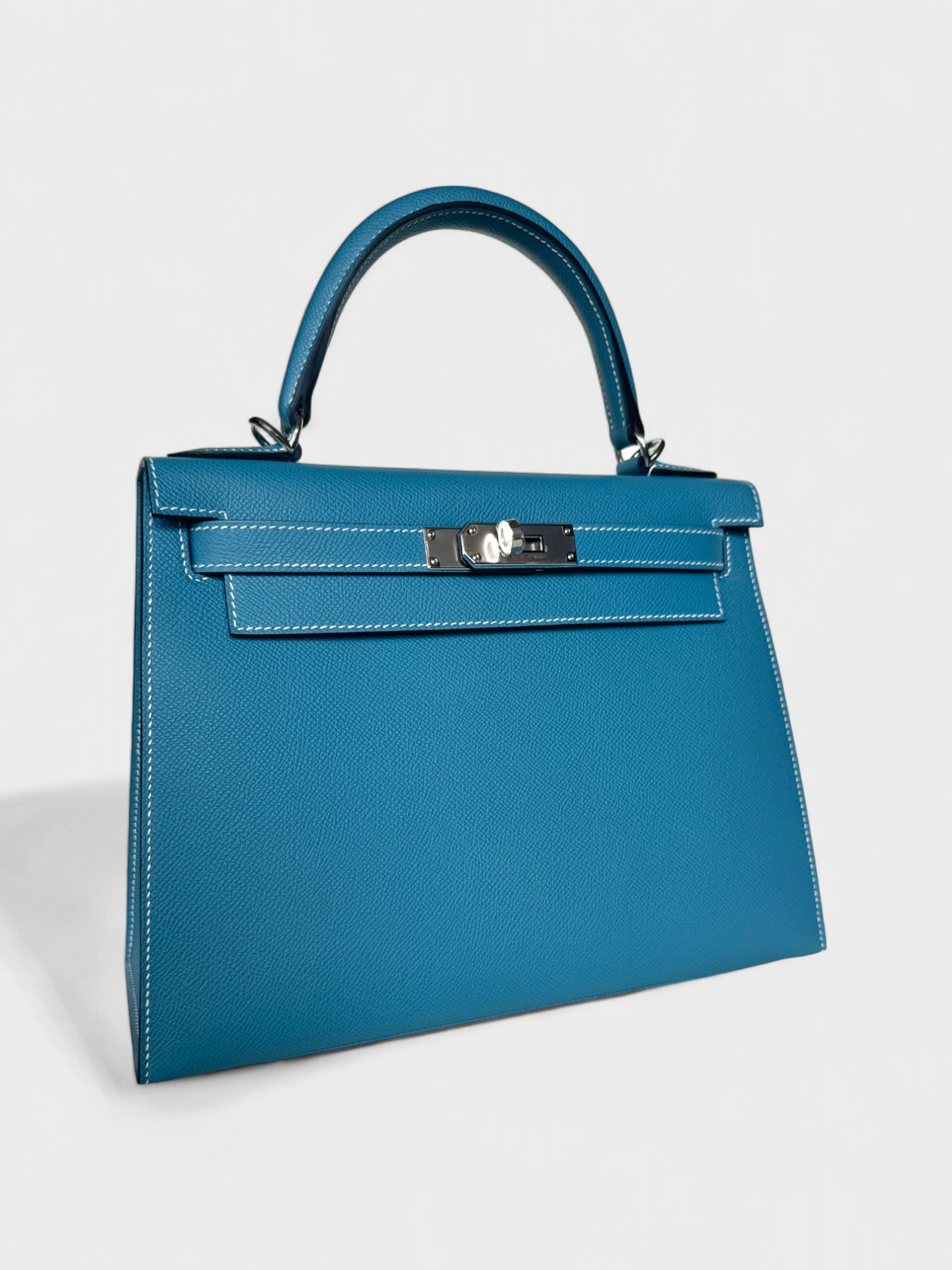 Hermes Kelly 28 Blue Jean PHW