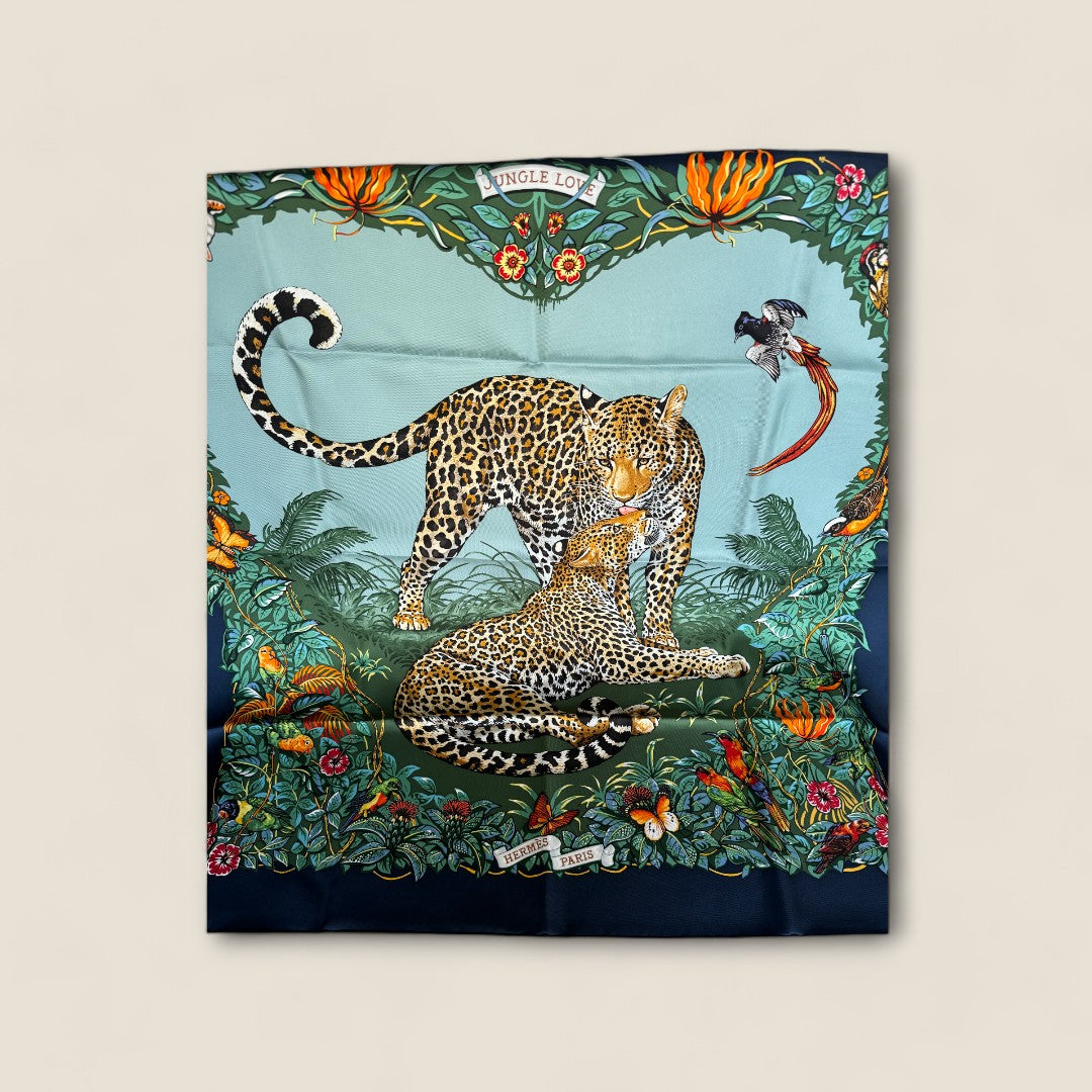 Hermes Jungle Love Forever Scarf - 90