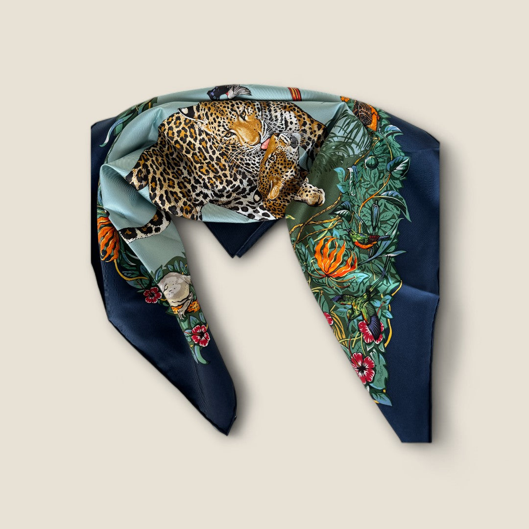 Hermes Jungle Love Forever Scarf - 90