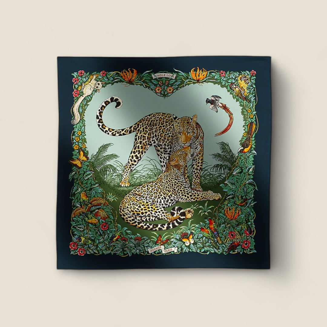 Hermes Jungle Love Forever Scarf - 90