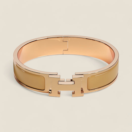 Hermes Clic H Bracelet - Sable