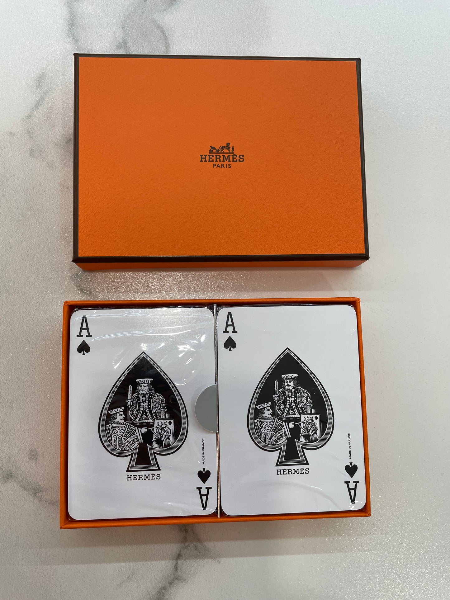 Hermes Set of 2 Cheval de Fete poker playing cards