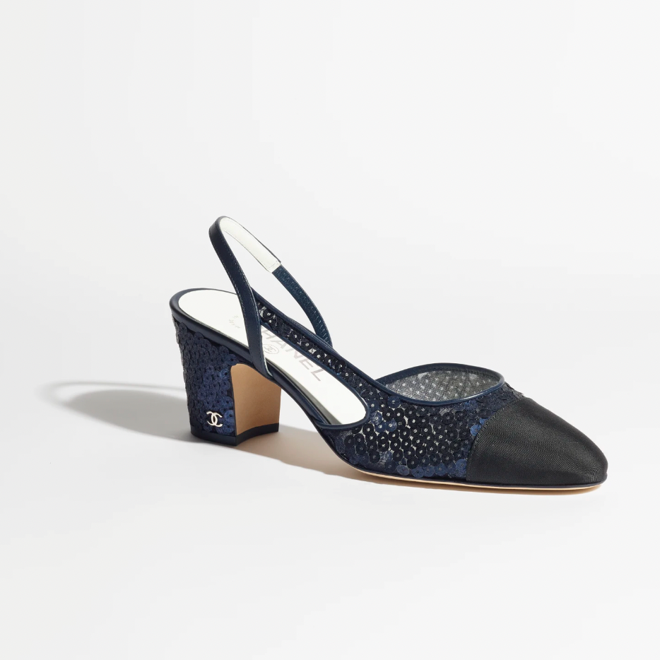 Chanel hot sale slingback online