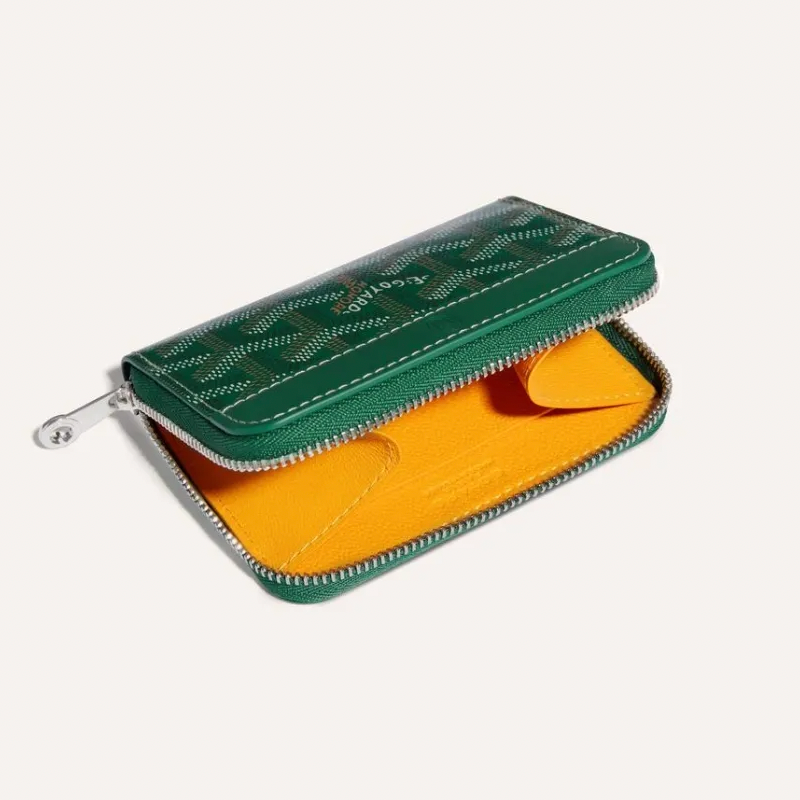 Goyard Matignon Mini Wallet, Green
