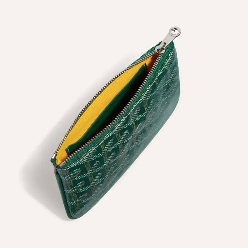 green goyard pouch
